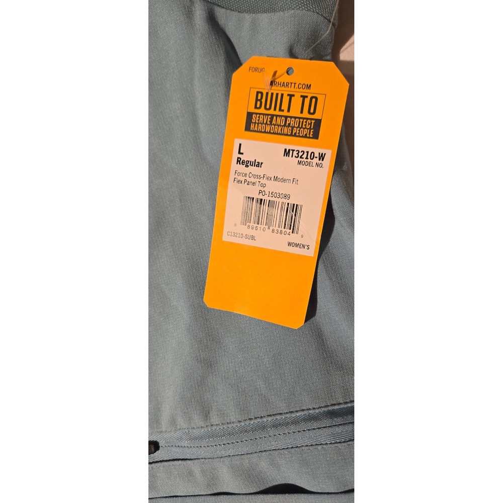 Carhartt Force Cross-Flex Modern Fit Flex Panel Top Women's Size L - Picture 7 of 8